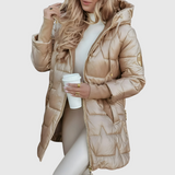 Élise™ | Eleganten zimski plašč s kapuco in podlogo