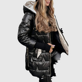 Élise™ | Eleganten zimski plašč s kapuco in podlogo
