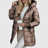Élise™ | Eleganten zimski plašč s kapuco in podlogo