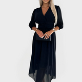 Lahka Šifonska Obleka za Eleganten Videz