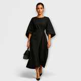 Sonia - Elegantna obleka s rokavi