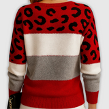 Pascaline | Pulover z leopardjim vzorcem