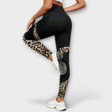 Carmo - Leggingi z visokim pasom in leopardjim vzorcem