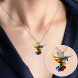 Ogrlica »Kolibri« – Elegantna barvita ogrlica