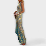 Tatiana - Elegantna Obleka z V-izrezom