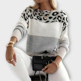 Cheyenne - Udoben pulover z leopardjim vzorcem