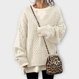 Lili - Oversized pulover s pletenim vzorcem