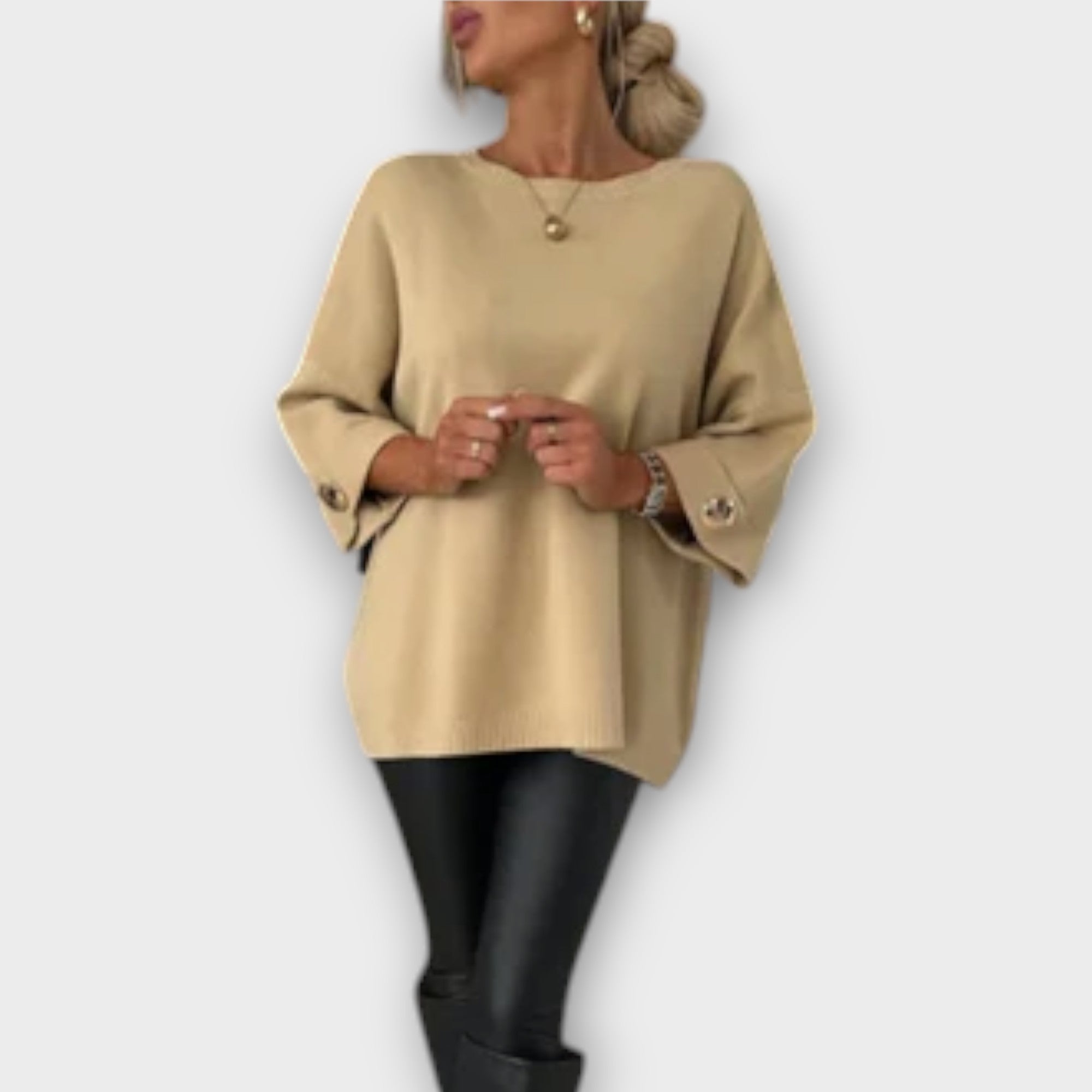Izabela - Eleganten Pleten Pulover