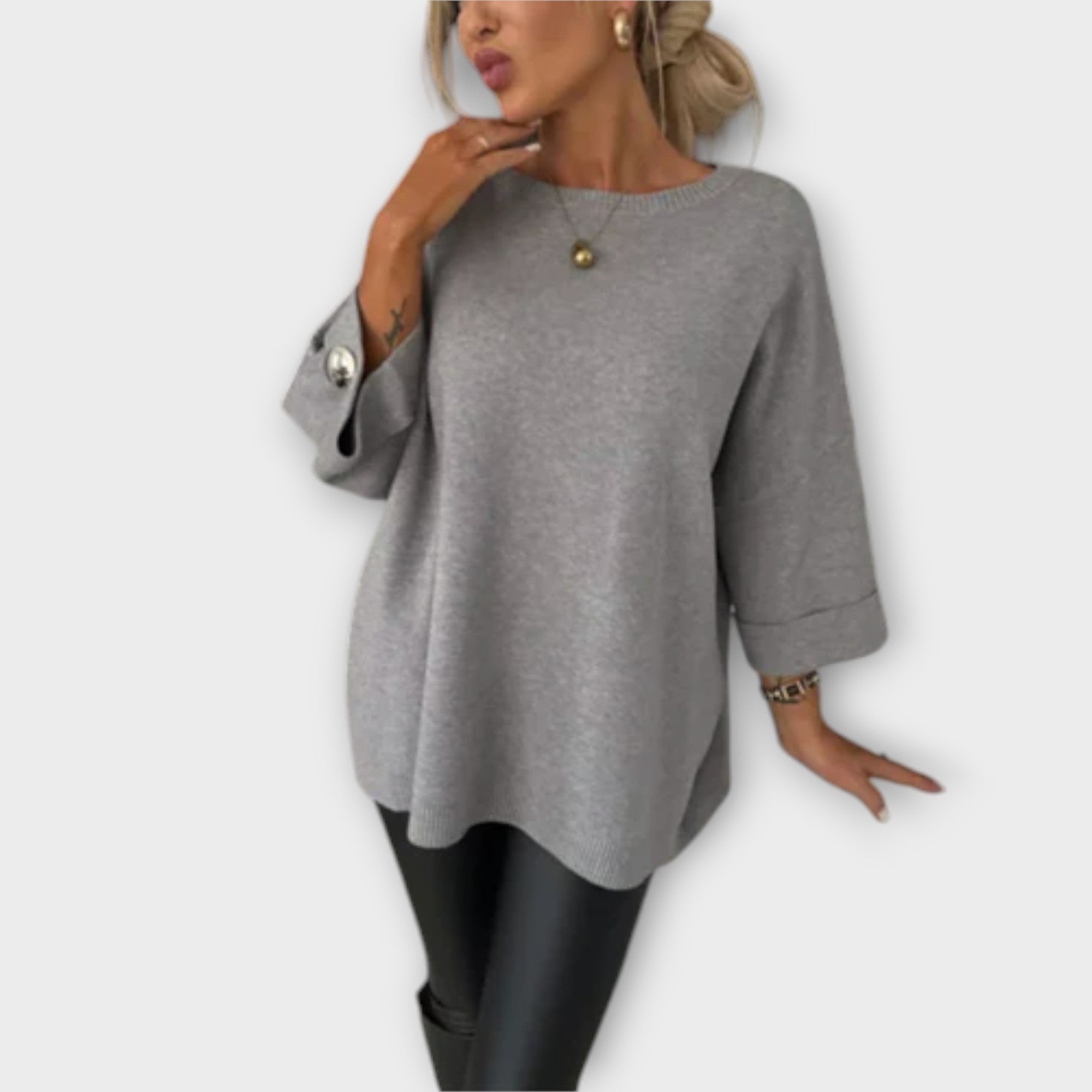 Izabela - Eleganten Pleten Pulover