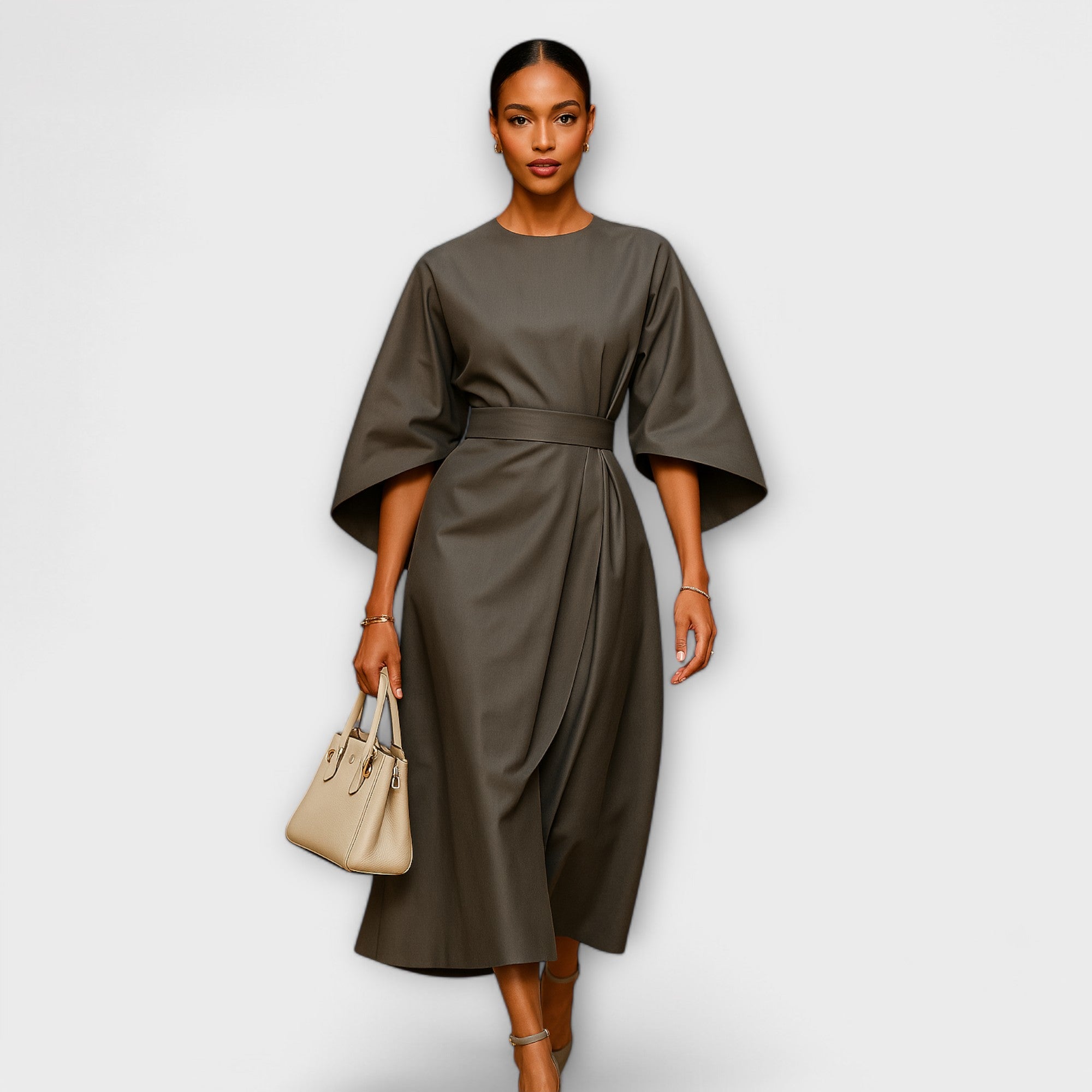 Sonia - Elegantna obleka s rokavi