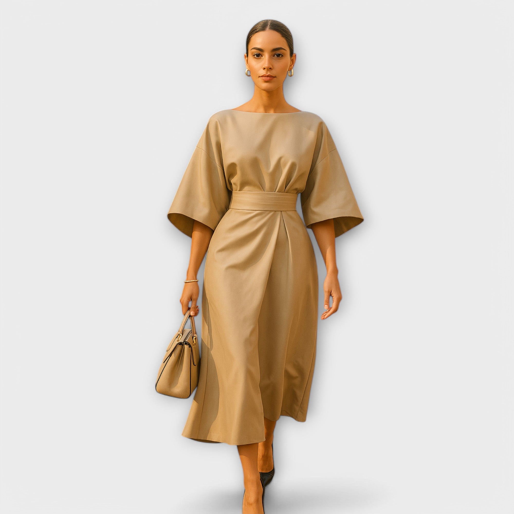 Sonia - Elegantna obleka s rokavi