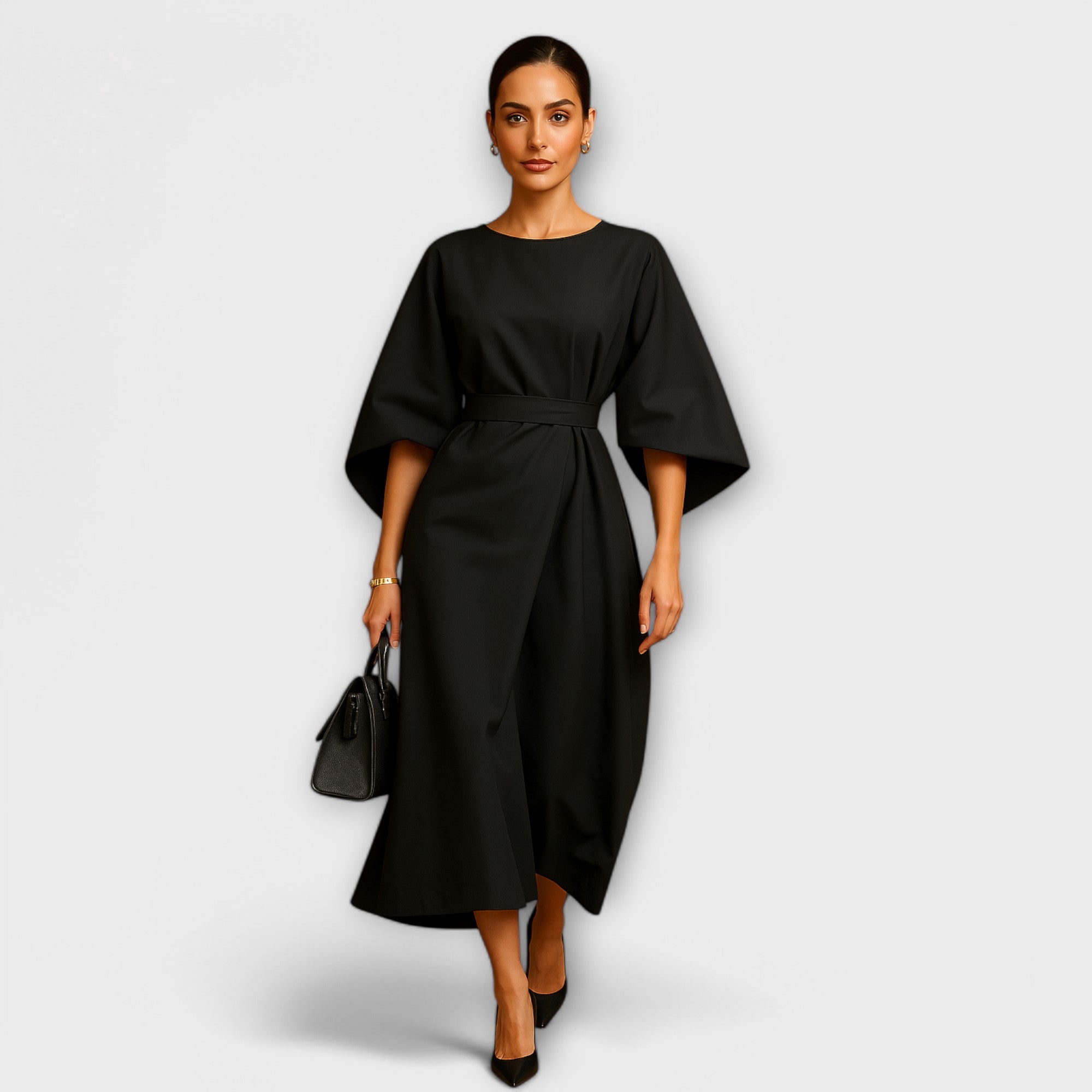 Sonia - Elegantna obleka s rokavi