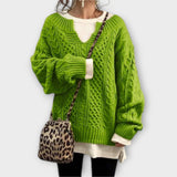 Lili - Oversized pulover s pletenim vzorcem