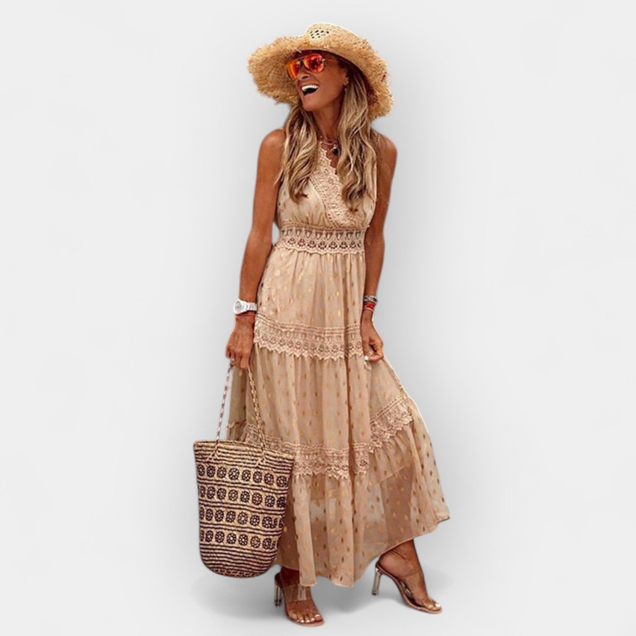 Boho stil poletna obleka